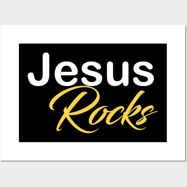 Jesus Rocks Wall Art by theshop